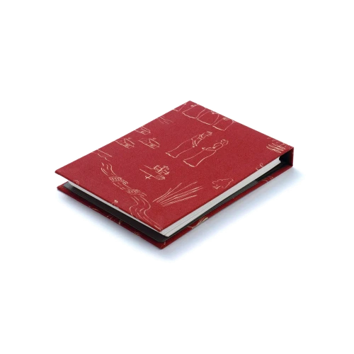 Mini Note Pad - Palmehuset / History-Burgundy