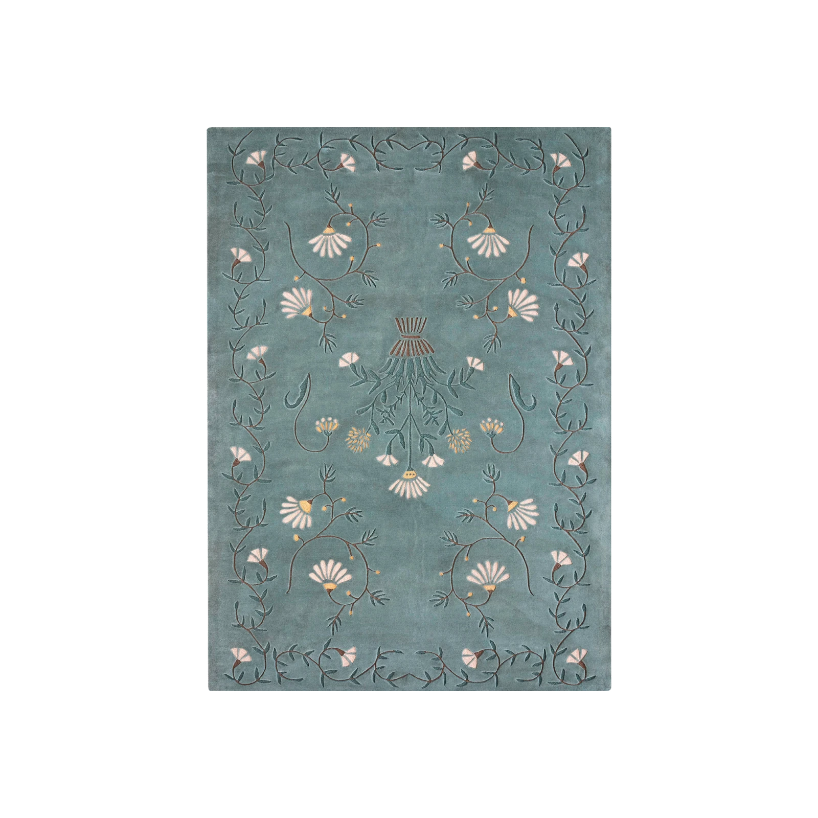 Dreams White Daisy Rug