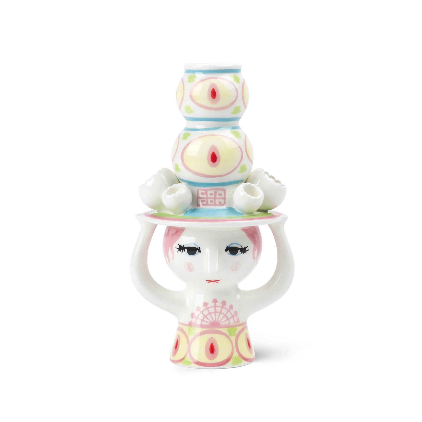 lady-with-hat-candle-holder-in-pink-yellow-1