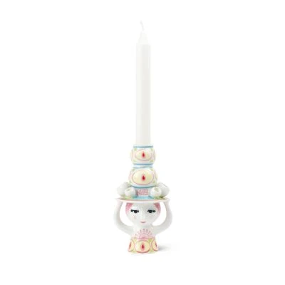 lady-with-hat-candle-holder-in-pink-yellow-3