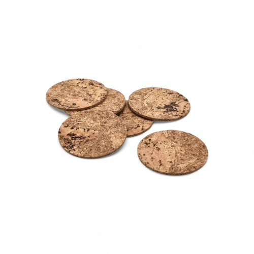 Round Cork Coasters, Set of 4