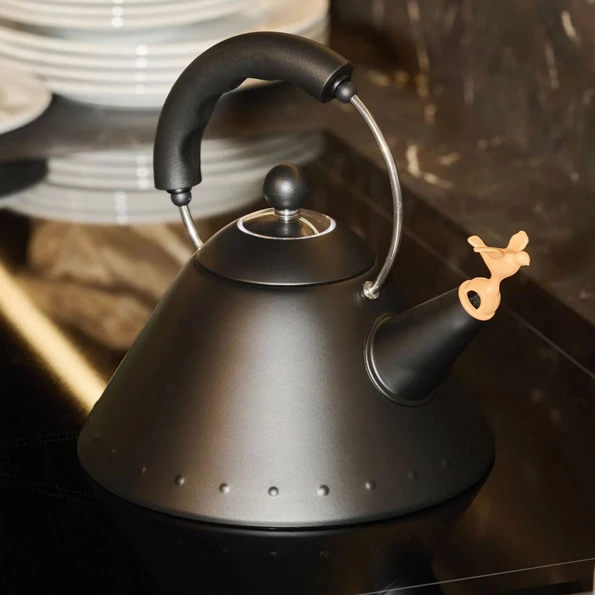 Alessi - 9093 Bird-Whistle Kettle — 40th-Anniversary Black Edition