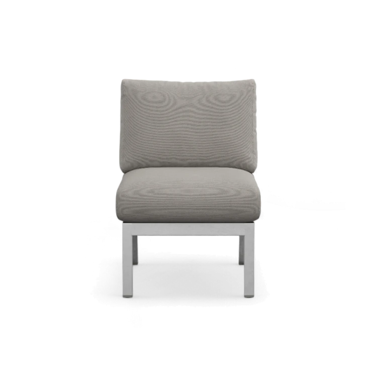 Navy Lounge Chair — Hand-Brushed Frame