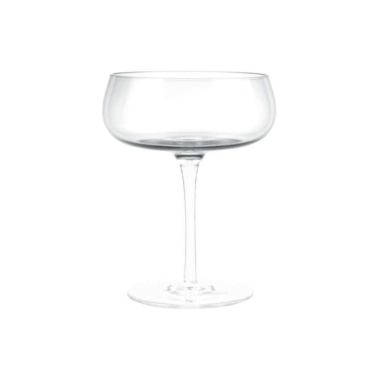 Belo Champagne Saucer Glasses Clear, Set of 2