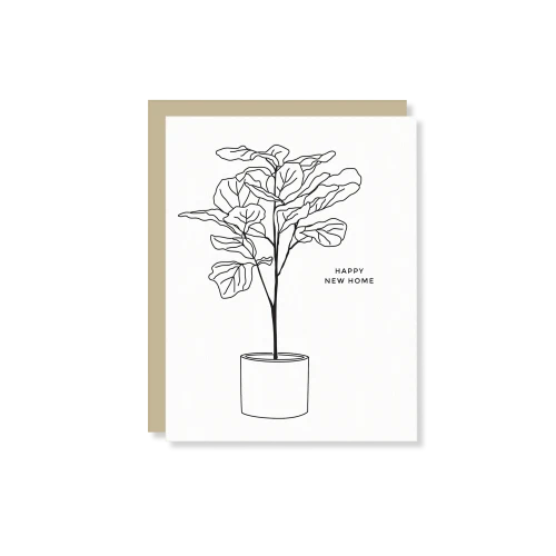 Fiddle Leaf Fig New Home Card