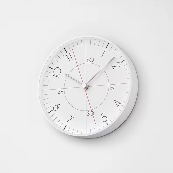Lemnos - Earth Wall Clock Less | Gessato Design Store