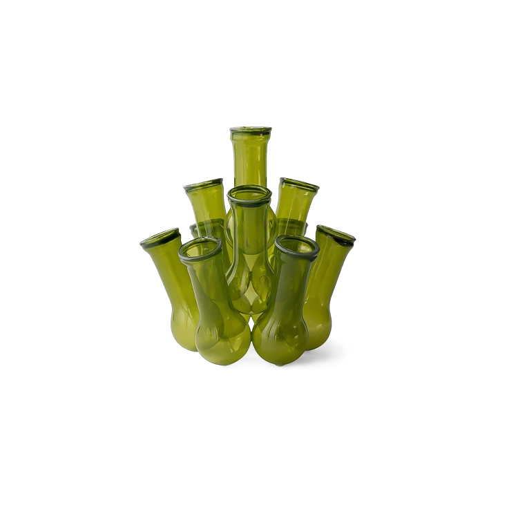multi-hole-vase-green