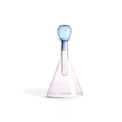 Glass Chemical Bottle, Pink