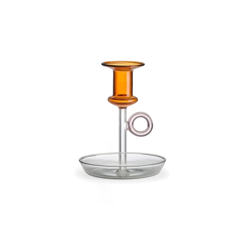Le Bugie Glass Candlestick Holder