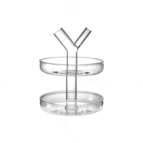 Peony Two-Tier Glass Stand