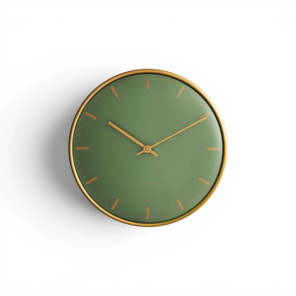 Arne Jacobsen - Arne Jacobsen City Hall Wall Clock – Green
