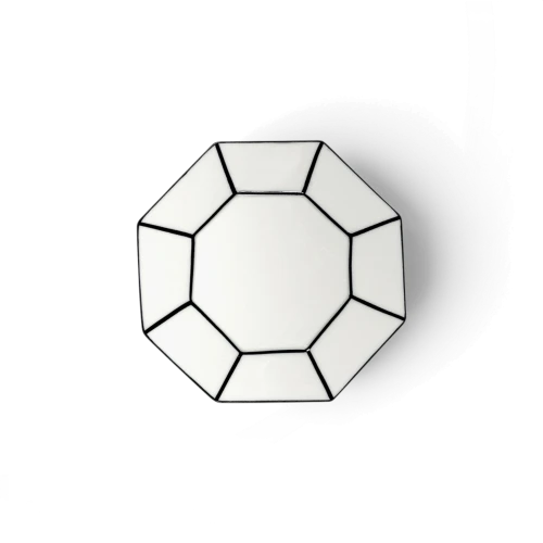 Carte Blanche Folded Porcelain Dessert Plate