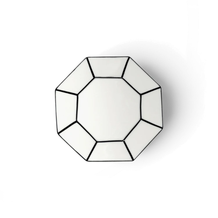 Carte Blanche Folded Porcelain Dessert Plate