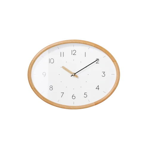 Puinen Oval Wall Clock