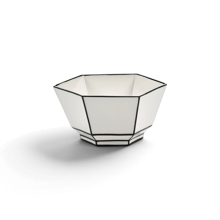 Carte Blanche Folded Porcelain Breakfast Bowl, Set of 2