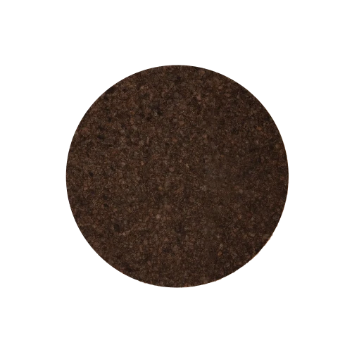Round Black Cork Placemat