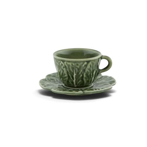 Cabbage Coffee Cup and Saucer